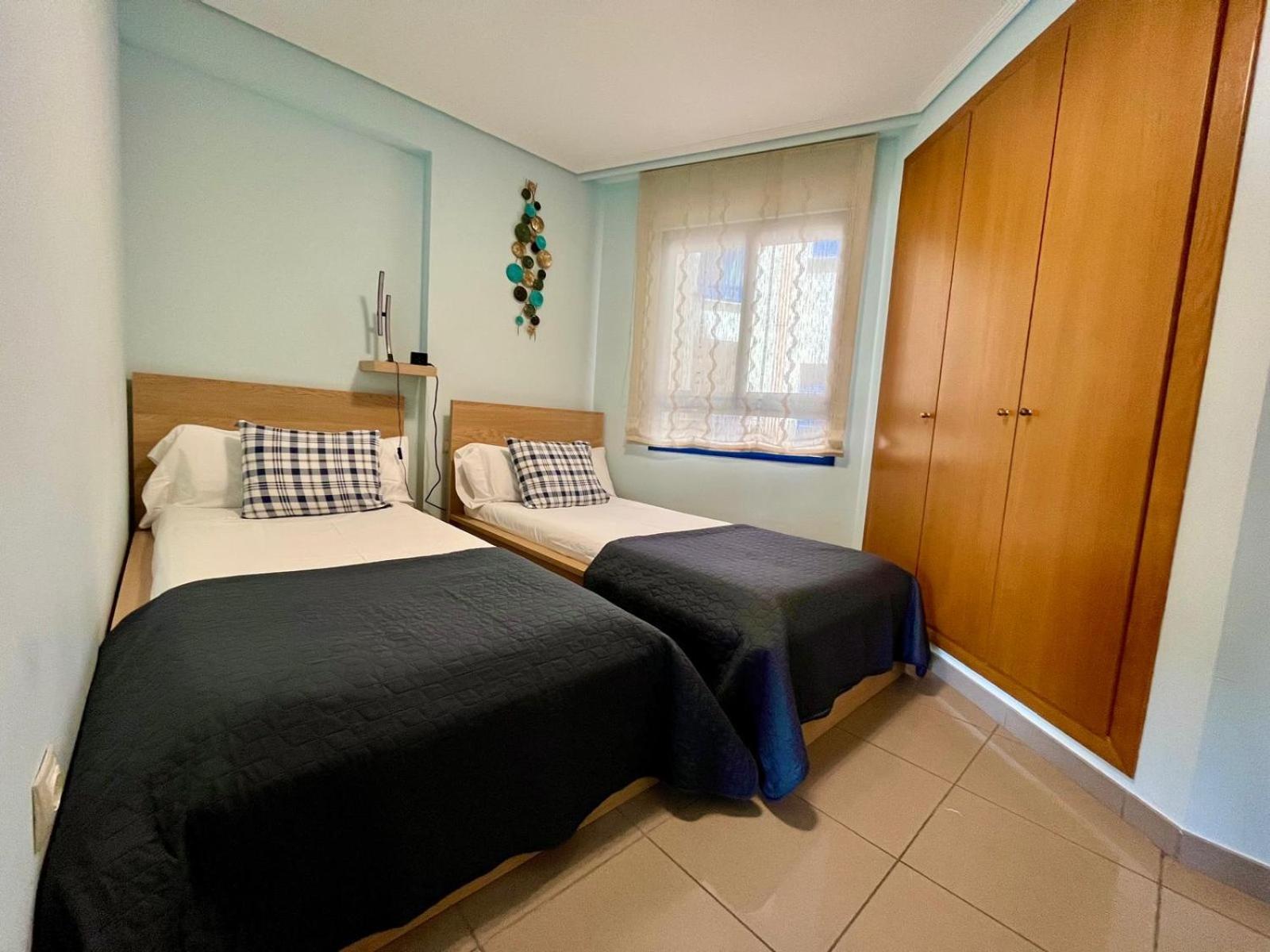 Blue Beach Apartment+Oceanview+Private Parking Valencia Luaran gambar